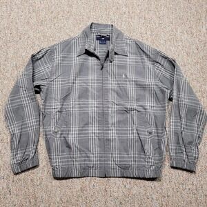 Vintage Polo Sport Ralph Lauren Jacket Mens Medium Country Club Plaid Bi Swing‎